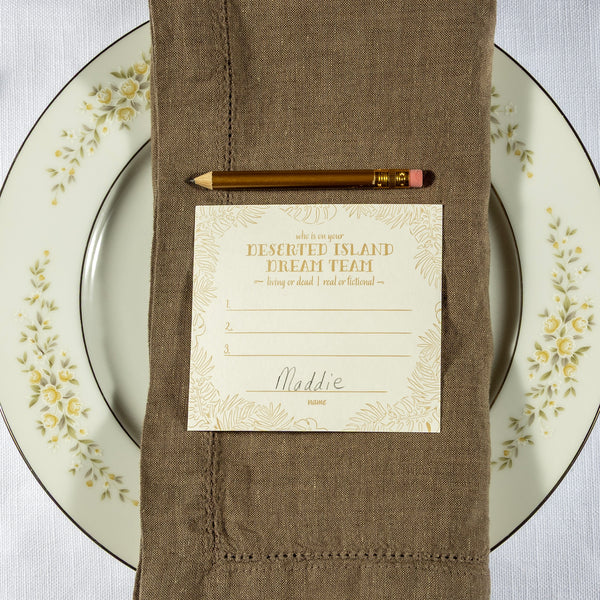 Deserted Island | Place Cards