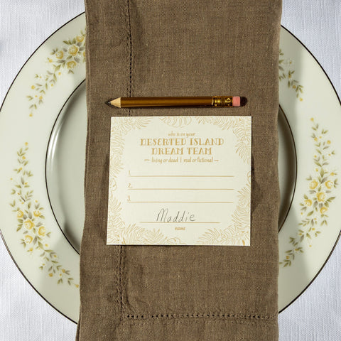 Deserted Island | Place Cards