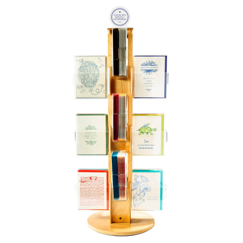 Counter-Top Greeting Card Spinner with Greeting Cards