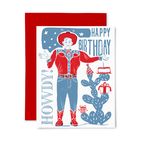 Big Tex Birthday | Birthday | Letterpress Greeting Card