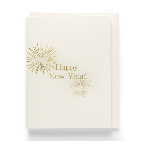 Happy New Year | Engraved Greeting Card