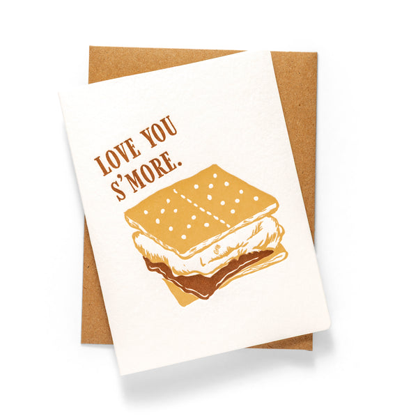 Love you S'more | Love | Letterpress Greeting Card