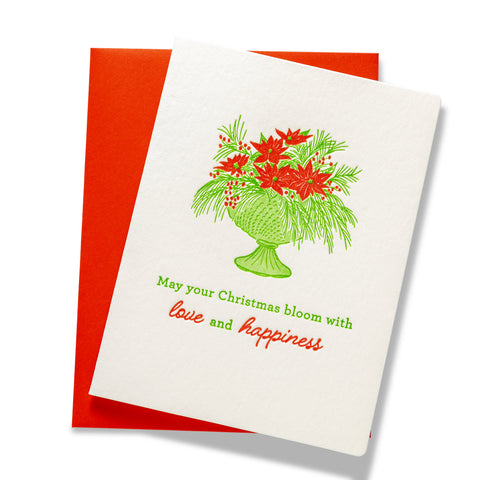 Christmas Bloom | Holiday | Letterpress Greeting Card