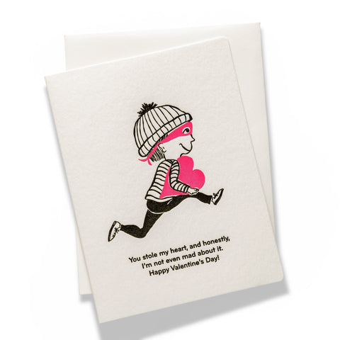 Stole My Heart | Love | Letterpress Greeting Card