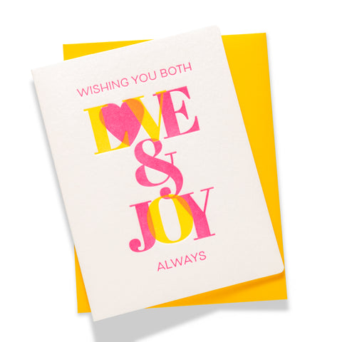 Love & Joy | Love | Letterpress Greeting Card