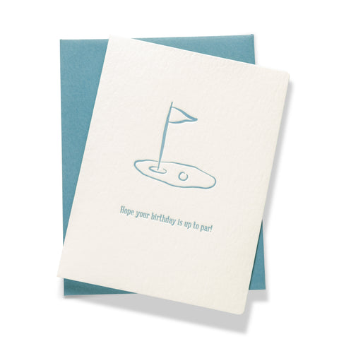 Golf Birthday | Birthday | Letterpress Greeting Card