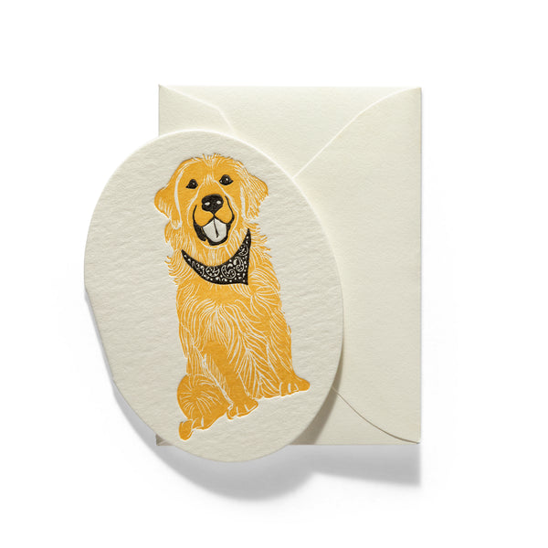 Mini Letterpress Enclosure Card | Dog