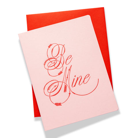 Be Mine | Love | Letterpress Greeting Card