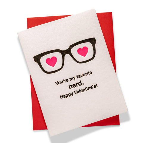 Nerd Valentine | Love | Letterpress Greeting Card