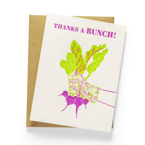 Garden Thanks | Thank You | Letterpress Greeting Card