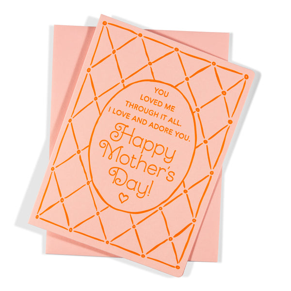 Adore You Mom | Mother's Day | Letterpress Greeting Card