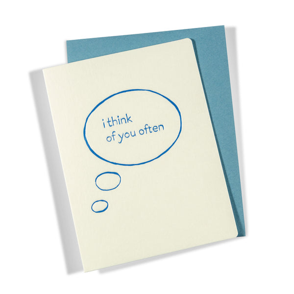 I Think of you often  | Multi-Use | Letterpress Greeting Card