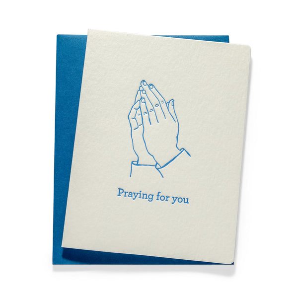 Praying for you | Multi-Use | Letterpress Greeting Card
