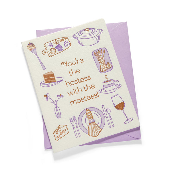 Hostess Mostess | Multi-Use | Letterpress Greeting Card