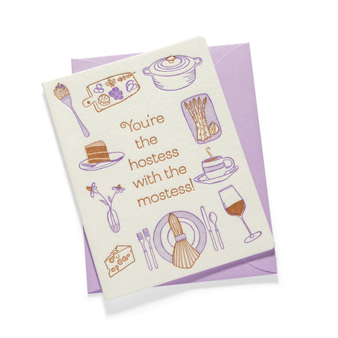 Hostess Mostess | Multi-Use | Letterpress Greeting Card