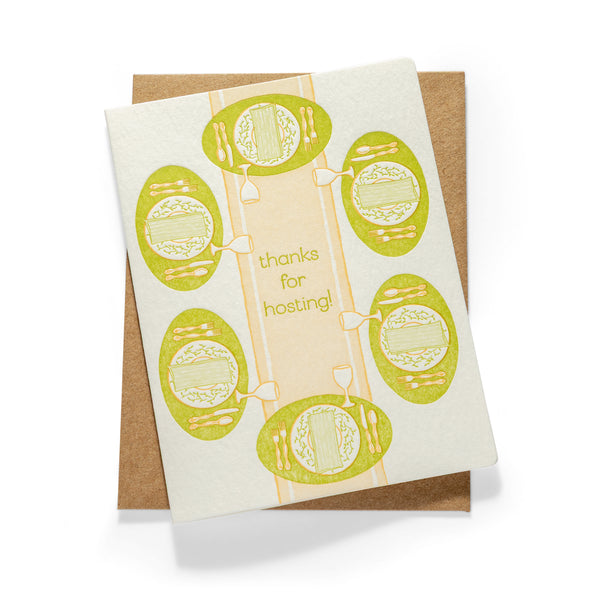 Hostess | Thank You | Letterpress Greeting Card