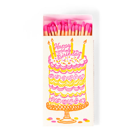 PRE-ORDER Birthday Cake | Fun & Fancy Letterpress Safety Matches