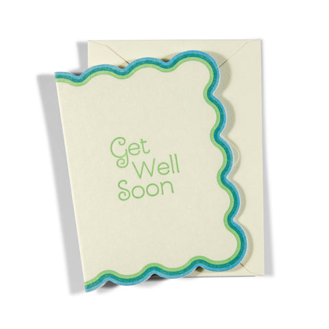 Mini Letterpress Enclosure Card | Get Well Soon