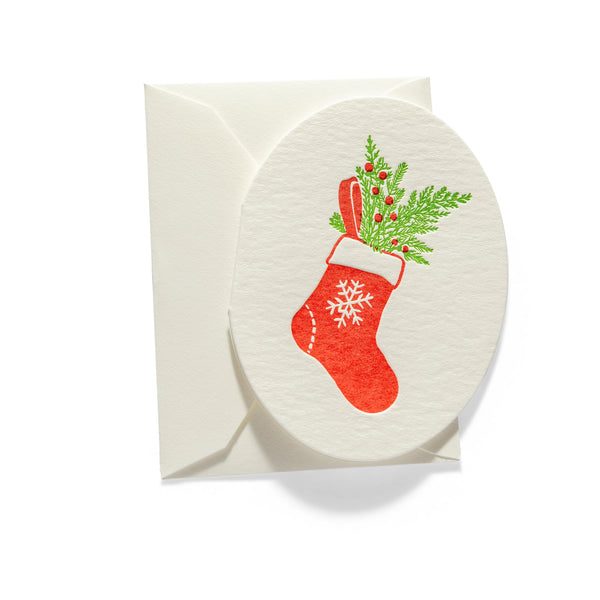 Mini Letterpress Enclosure Card | Stocking