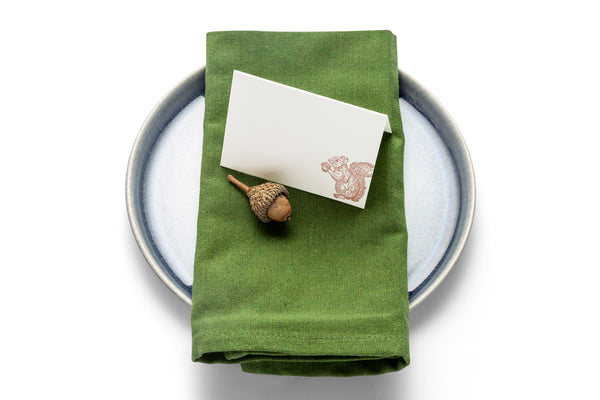 Folded Place Cards | Squirrel