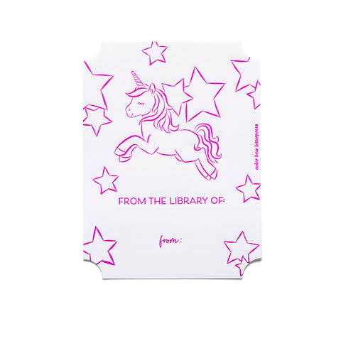 Bookplates | Unicorn | Set of 4