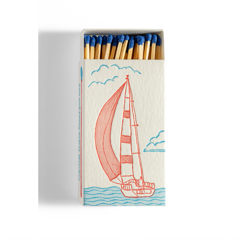 Sailboat | Fun & Fancy Letterpress Safety Matches