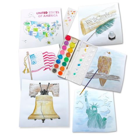 Luxe Watercolor Kit | United States of America