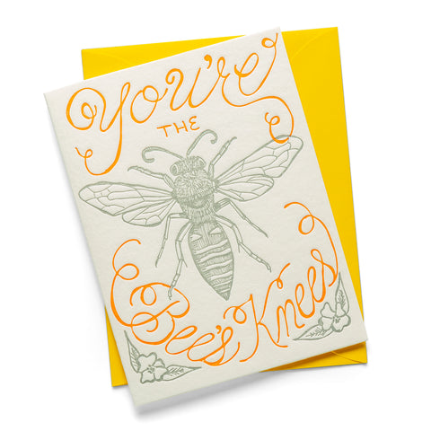 Bees Knees | Multi-Use | Letterpress Greeting Card