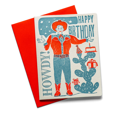 Big Tex Birthday | Birthday | Letterpress Greeting Card