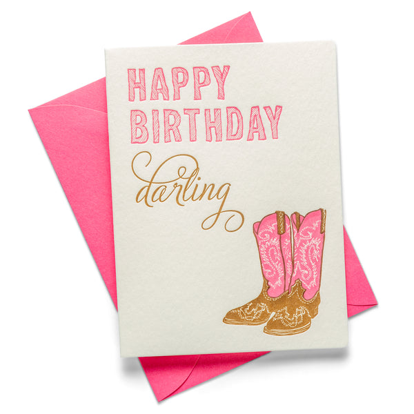 Happy Birthday Darling | Birthday | Letterpress Greeting Card