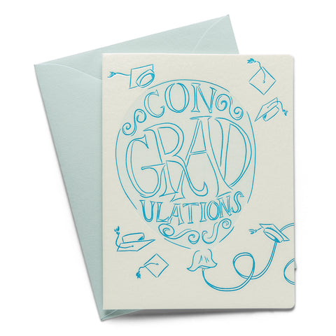 ConGRADulations | Graduation | Letterpress Greeting Card