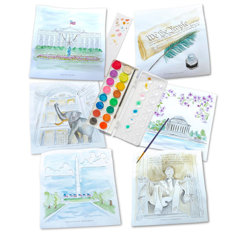 Luxe Watercolor Kit | Washington DC Collection