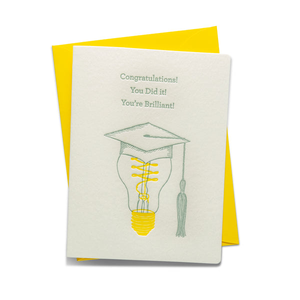 Brilliant Grad | Graduation | Letterpress Greeting Card