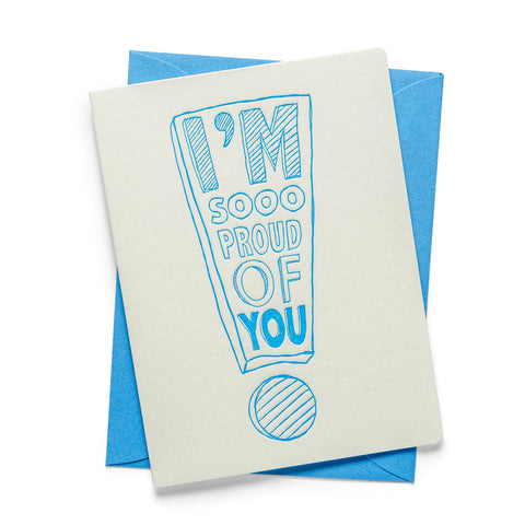 Proud of you | Multi-Use | Letterpress Greeting Card