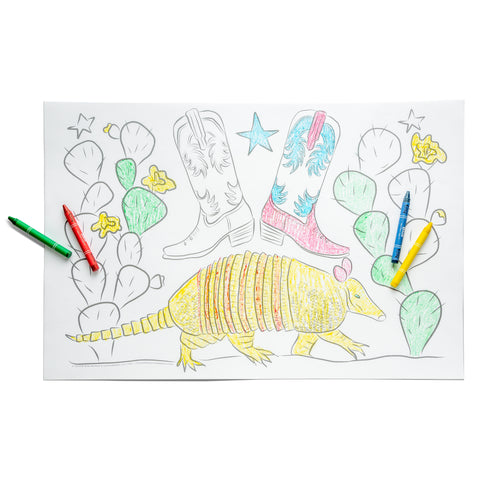 Coloring Place Mats | Texas