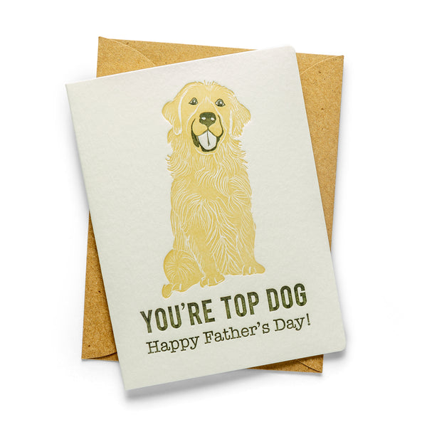 Top Dog | Father's Day | Letterpress Greeting Card