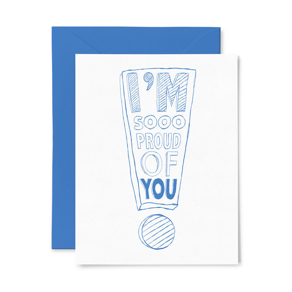 Proud of you | Multi-Use | Letterpress Greeting Card