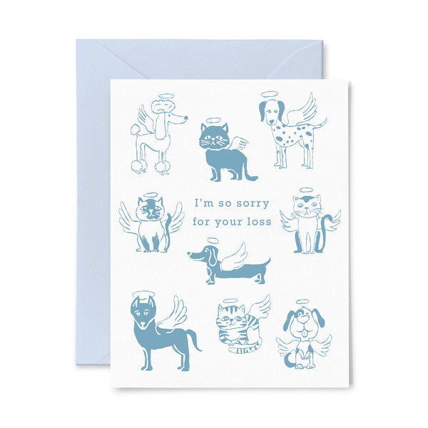 Pet Angels | Pet Sympathy | Letterpress Greeting Card