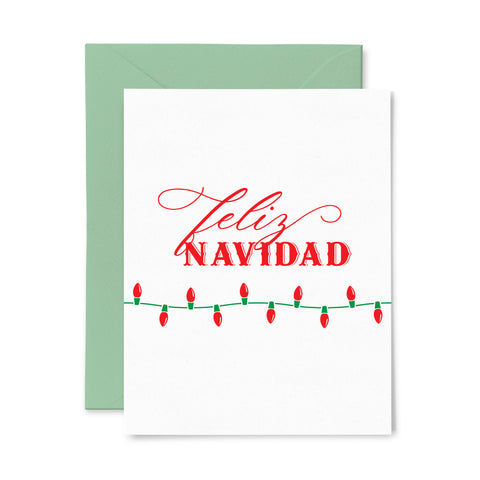 Feliz Navidad | Holiday | Letterpress Greeting Card