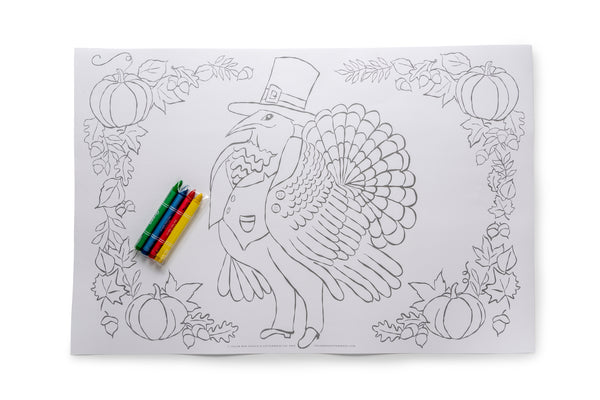 Coloring Place Mats | Thanksgiving