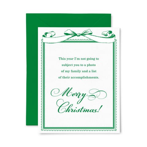 Family Photo | Holiday | Letterpress Greeting Card