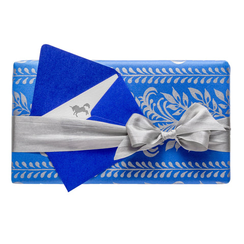 Gift Wrap | Tamed Vines | Blue