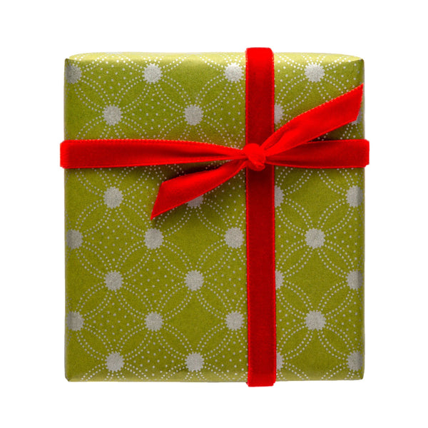 Gift Wrap | Dance of Dots | Green