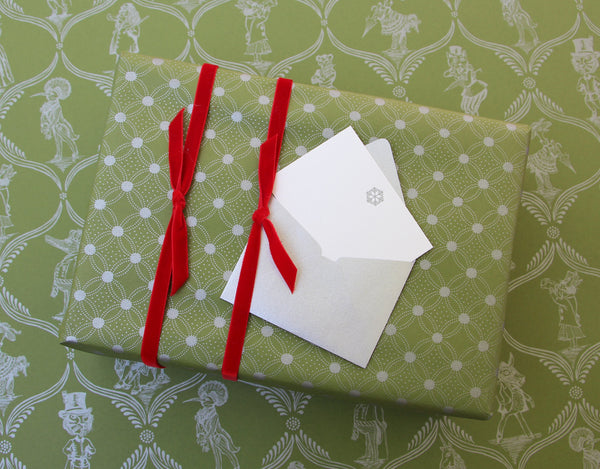 Gift Wrap | Dance of Dots | Green