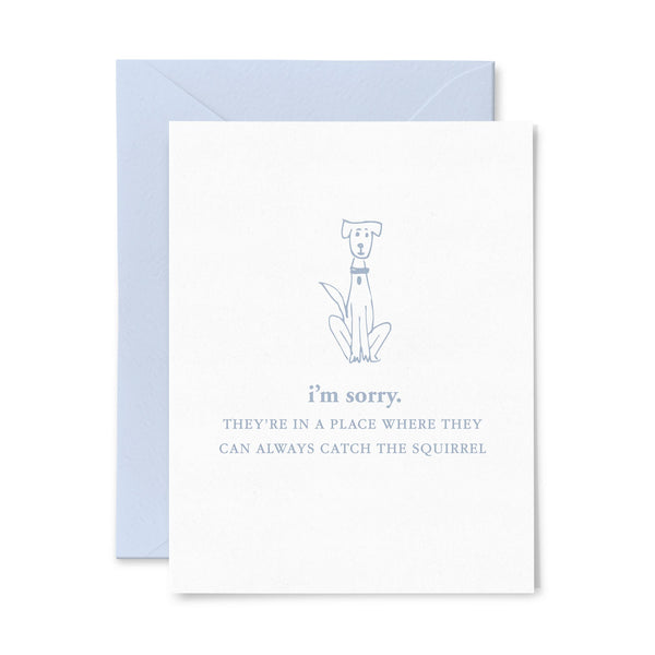 Squirrel | Pet Sympathy | Letterpress Greeting Card