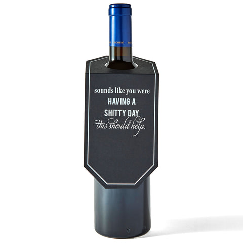 Shitty Day | Wine & Spirit Tag