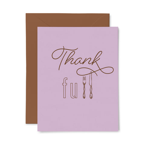 ThankFULL Thanksgiving | Holiday | Letterpress Greeting Card